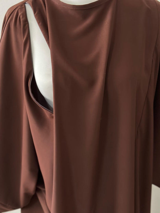 Abaya Jamila DARK BROWN